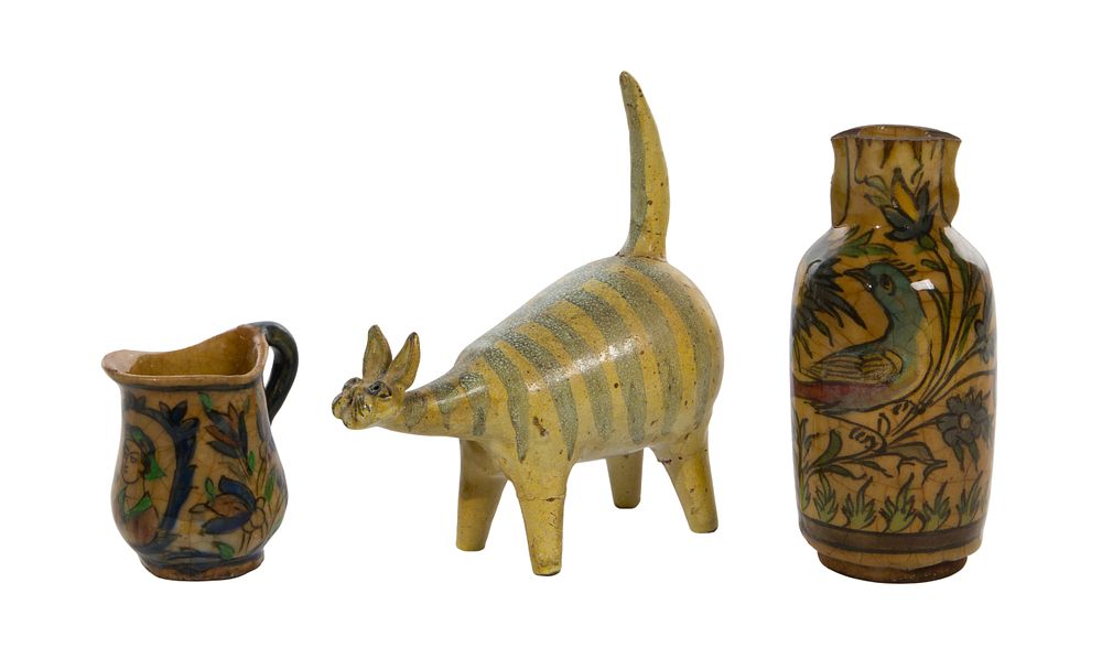 Lot 344: Alfaraz and Iznik Pottery Assortment