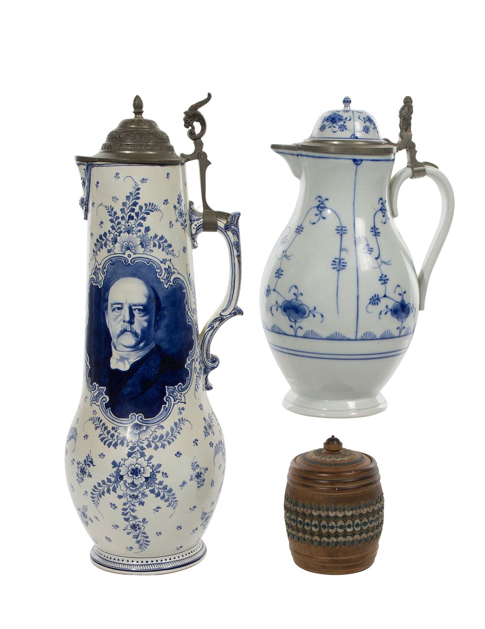 Lot 360: Meissen Style Blue and White Pitcher