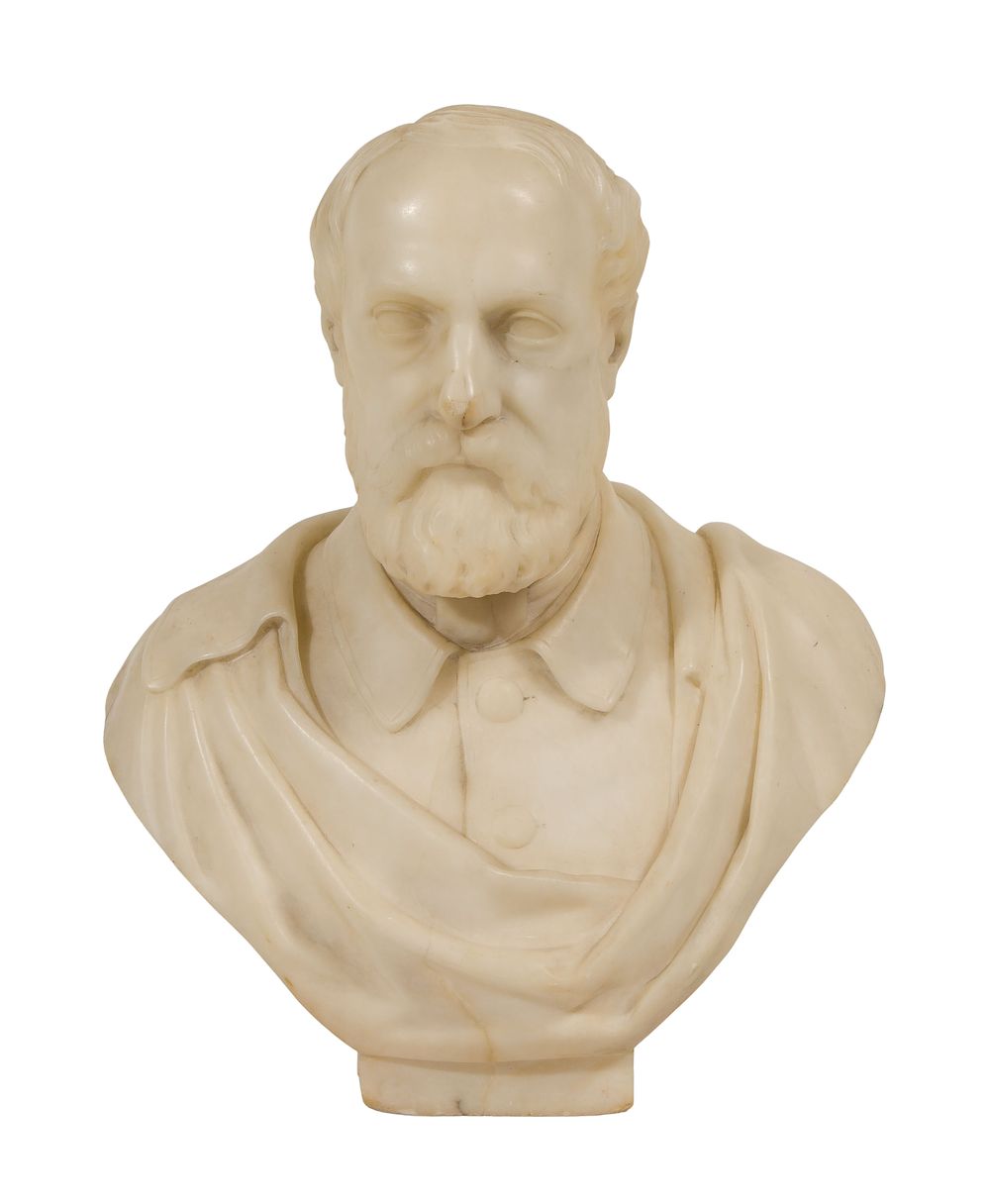 Lot 376: Unknown Artist (American, 19th Century) Robert E. Lee Marble Bust