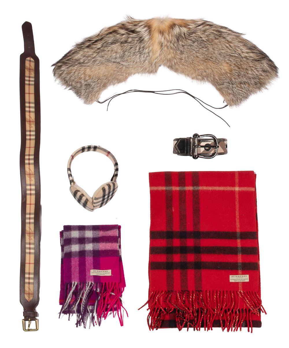 Lot 252: Burberry Accessory Assortment