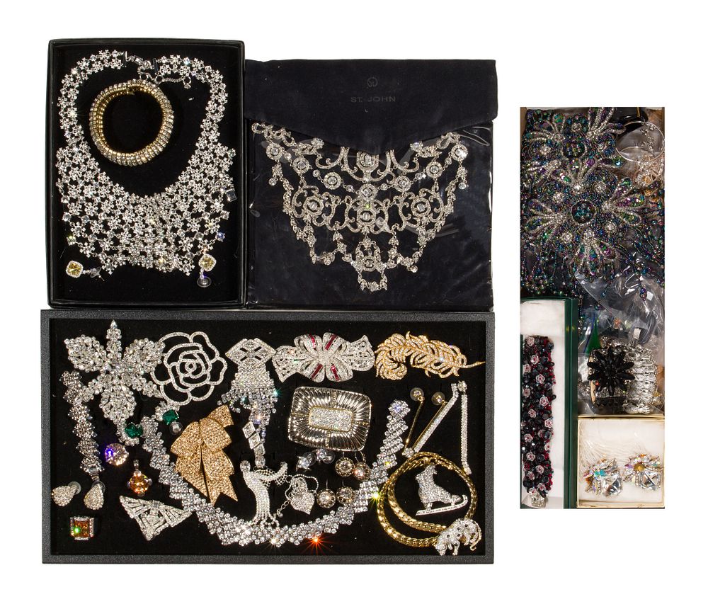 Lot 273: Rhinestone and Costume Jewelry Assortment