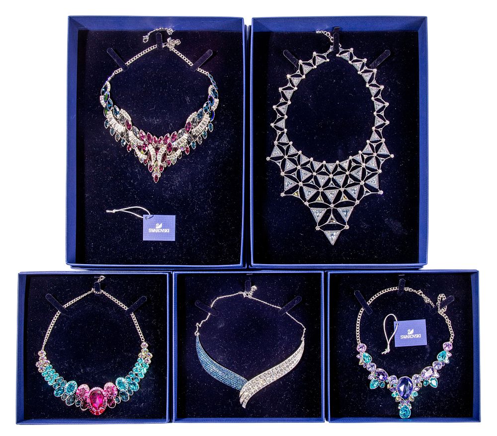 Lot 283: Swarovski Crystal Necklace Assortment