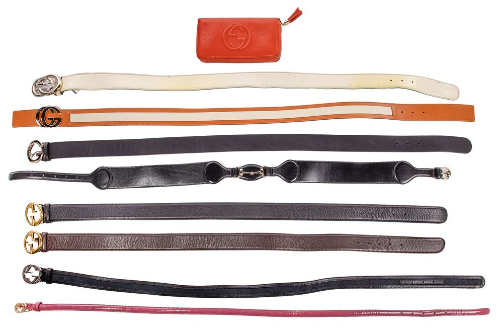 Lot 263: Gucci Wallet and Belt Assortment