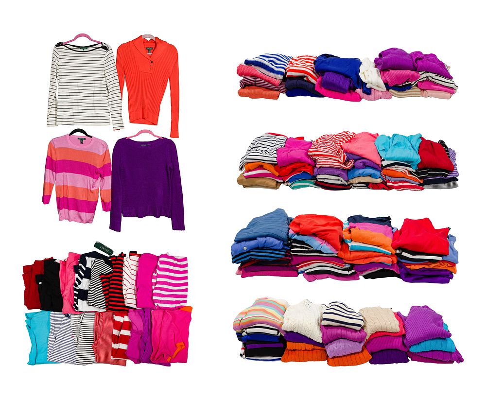 Lot 279: Ralph Lauren Designer Shirt and Sweater Assortment