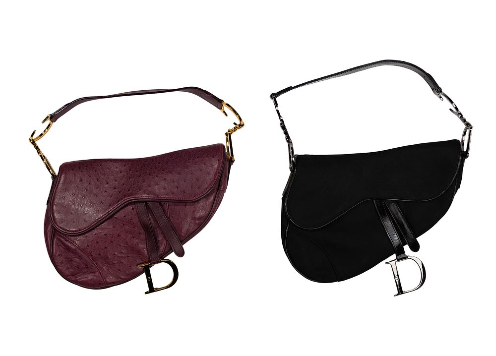 Lot 282: Christian Dior Mini Saddle Bags