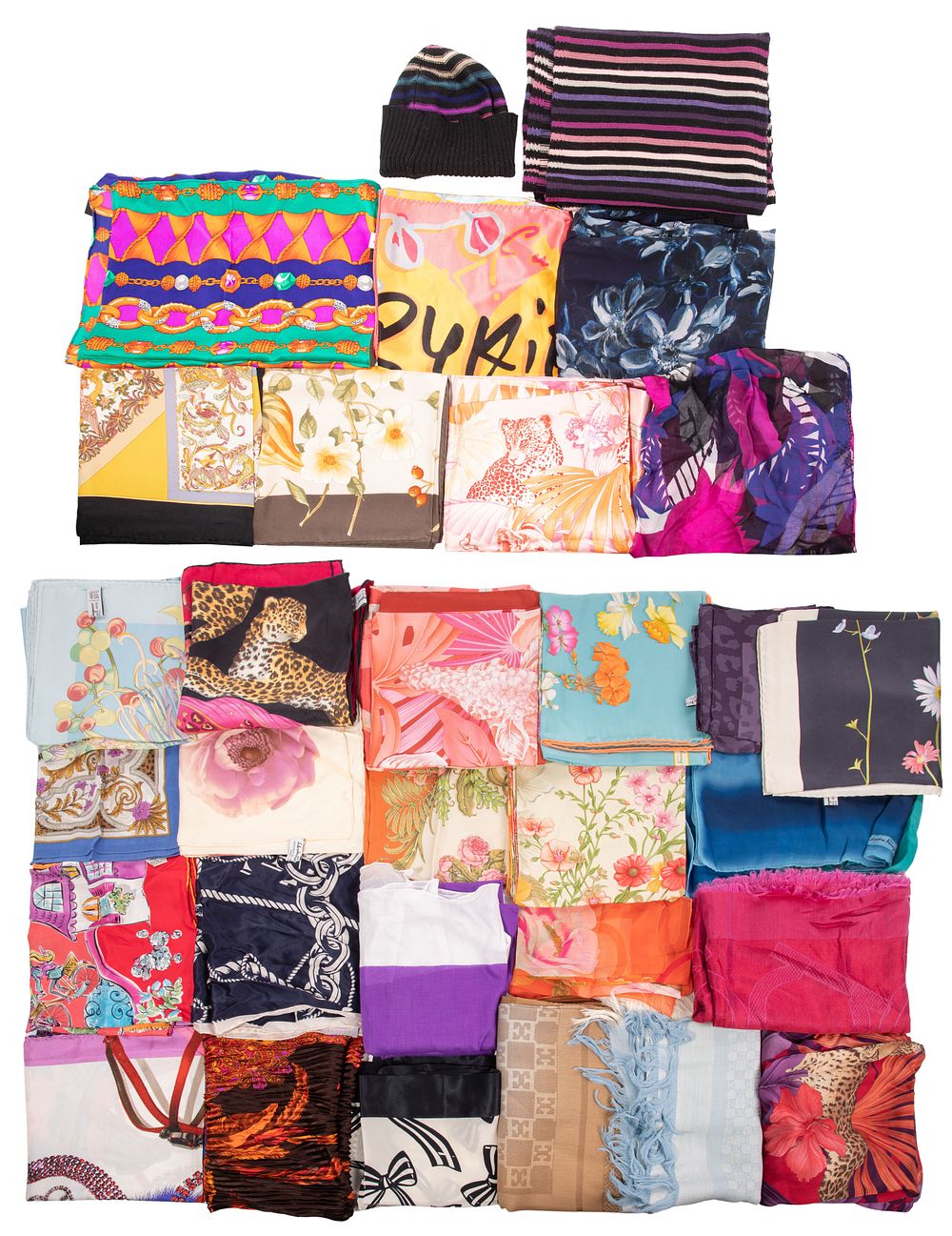 Lot 296: Designer Scarf Assortment