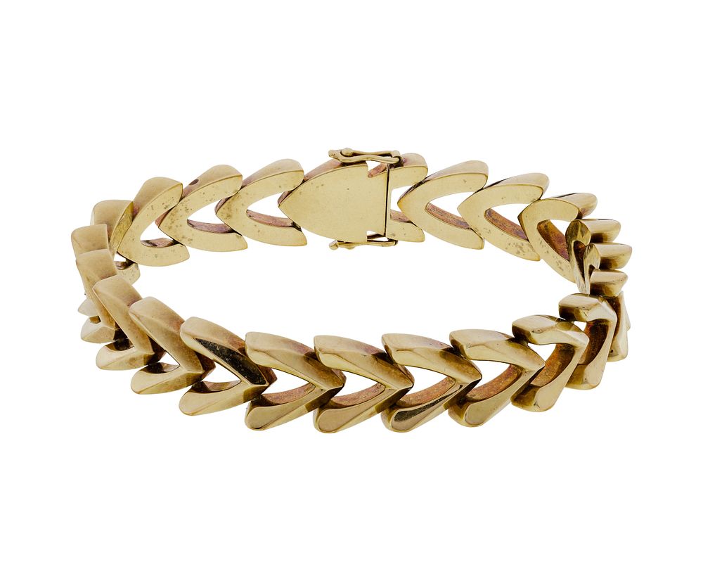 Lot 301: 14k Yellow Gold Bracelet