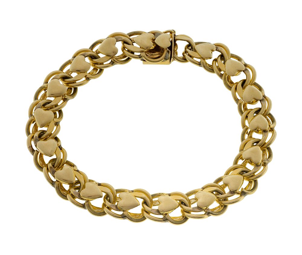 Lot 305: 14k Yellow Gold Bracelet