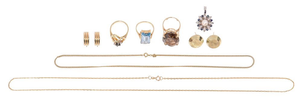 Lot 314: 14k Gold Jewelry Assortment