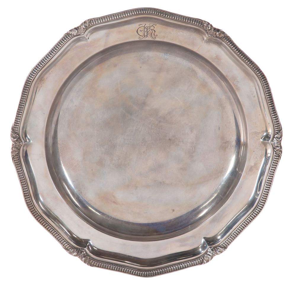 Lot 337: Cuban Le Palais Royal Sterling Silver Tray