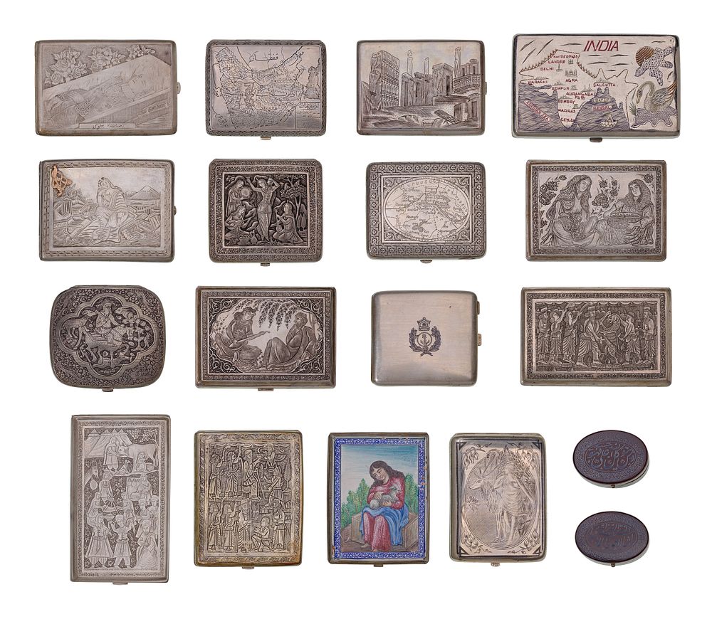 Lot 340: European Silver Cigarette Case Assortment