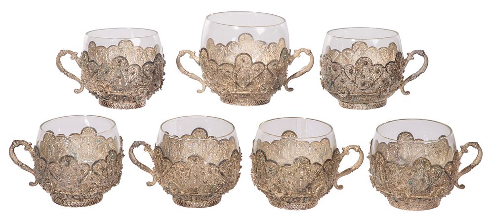 Lot 346: Persian Silver Assortment