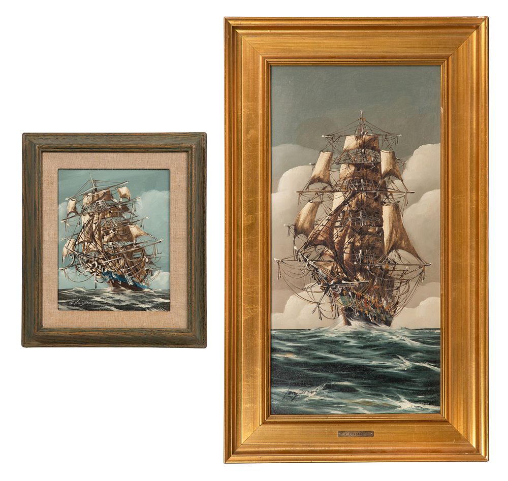 Lot 356: Federico Longanesi (Italian, b.1933) Oils on Canvas