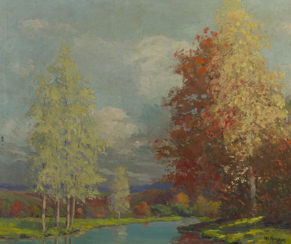 Lot 362: Wilbur Kensler (American, 1890-1939) Oil on Board