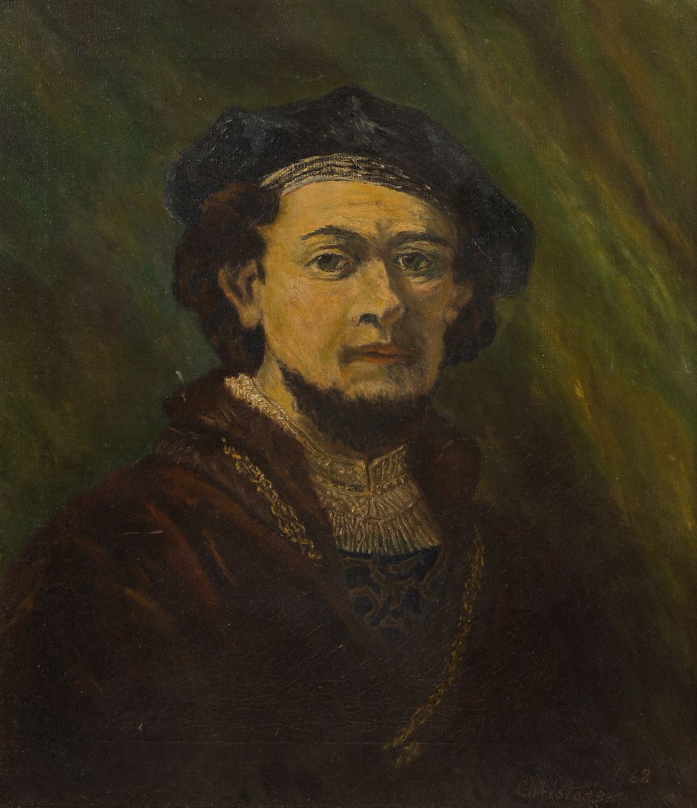 Lot 365: Christensen (Dutch, 20th Century) Oil on Canvas