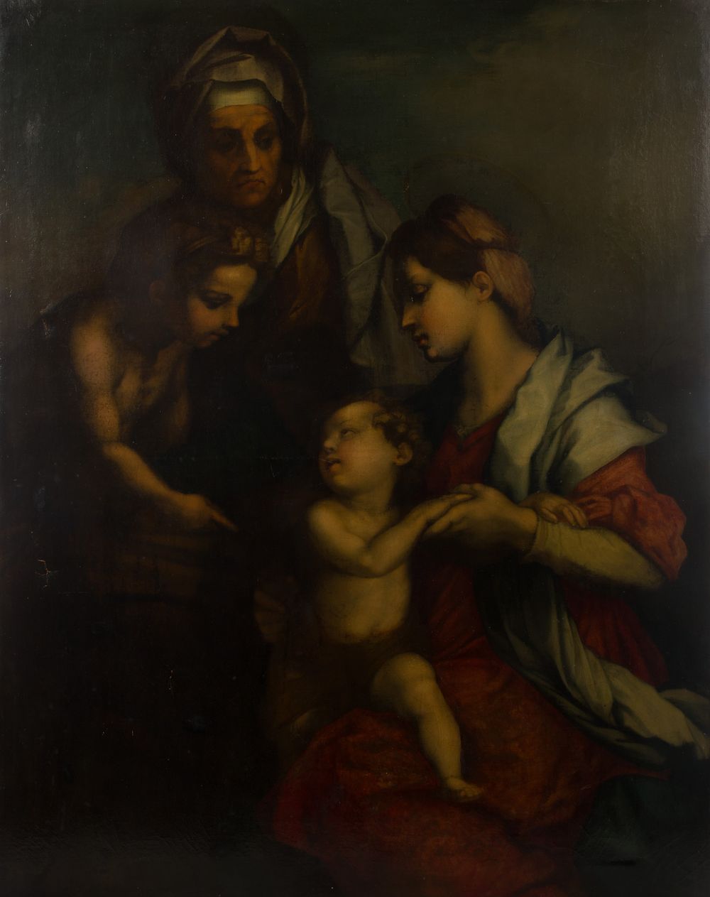 Lot 371: After Andrea del Sarto (Italian, 1486-1530) Oil on Canvas