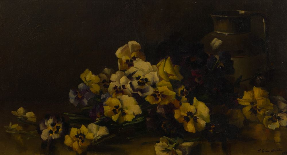 Lot 375: L. Edna Martin (American, 1856-1922) Oil on Canvas