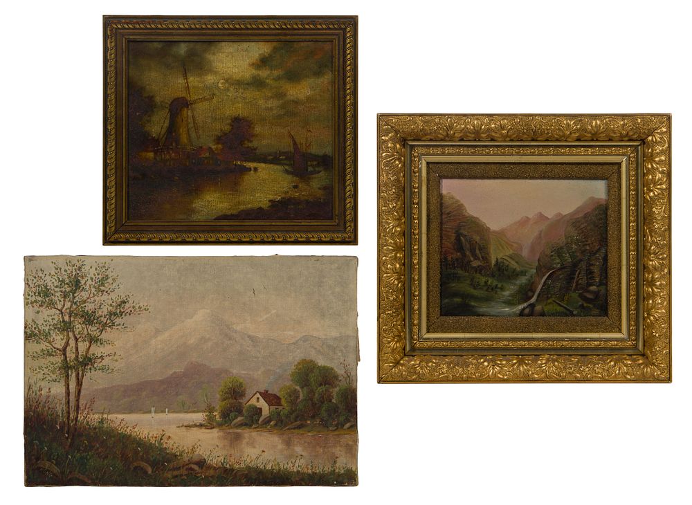 Lot 376: Landscape Oil Painting Assortment