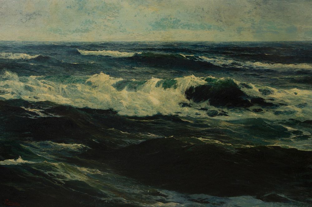 Lot 381: Leon Lundmark (American, 1875-1942) Oil on Board