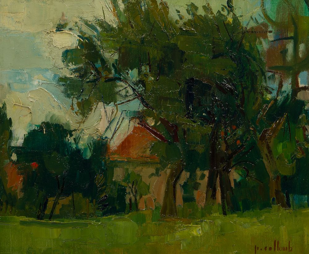 Lot 392: Paul Collomb (French, 1921-2010) Oil on Canvas