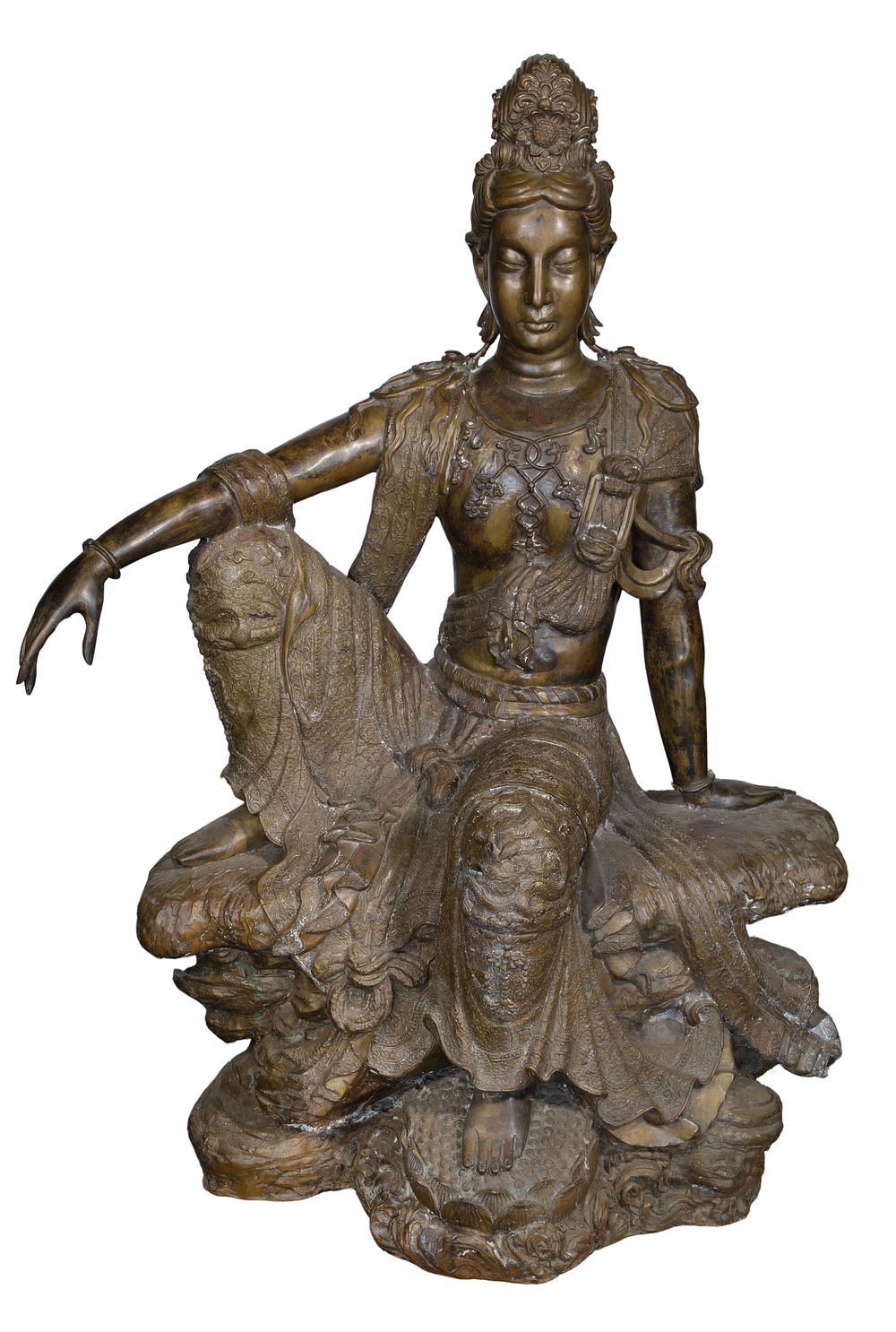 Lot 412: Guan-Yin Bronze Sculpture
