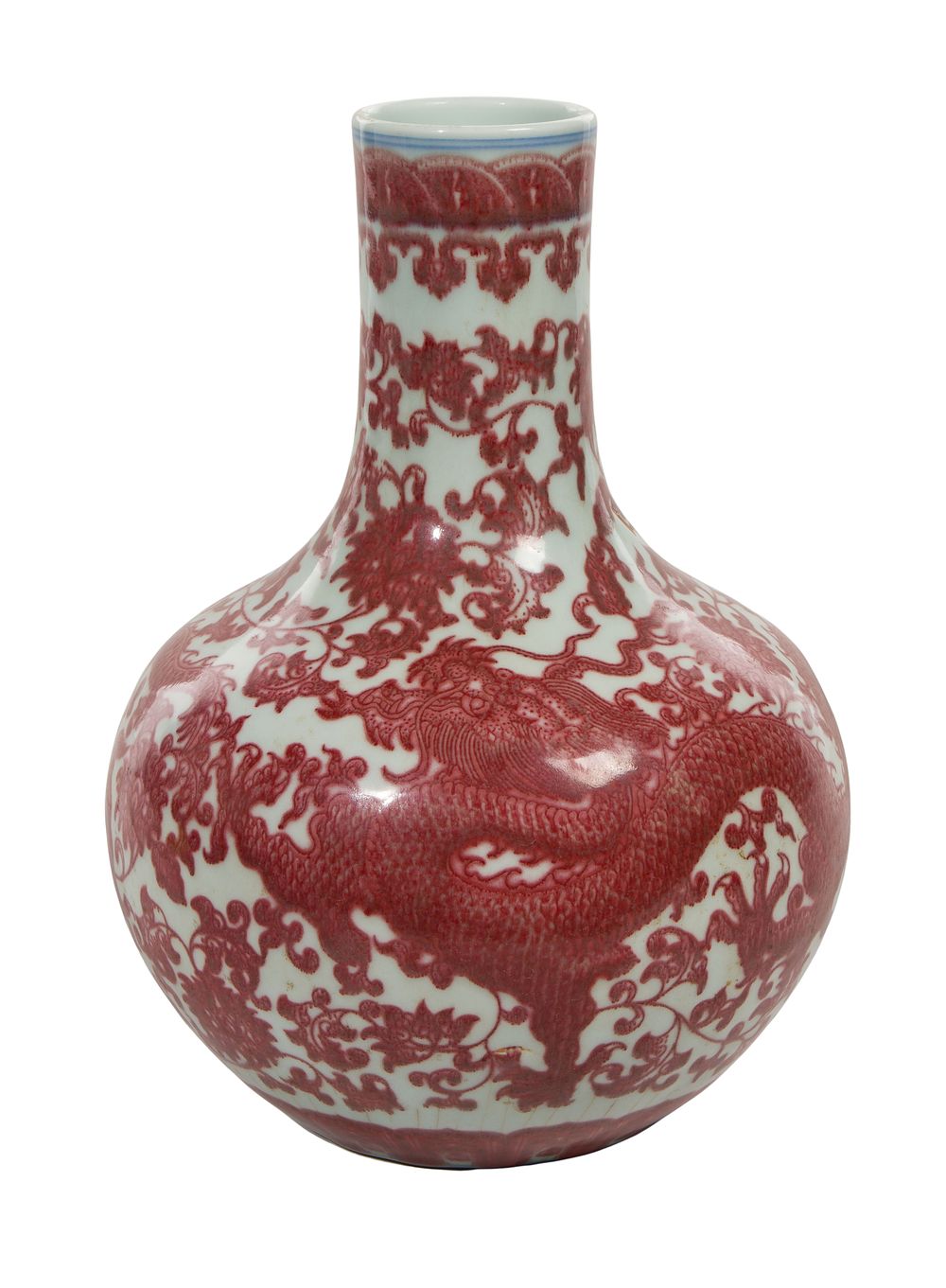 Lot 419: Chinese Iron Red Bottle Vase