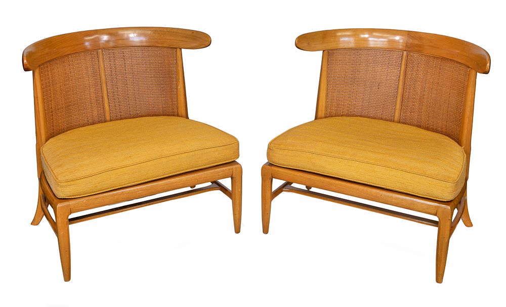 Lot 426: Tomlinson Sophisticate Slipper Chairs