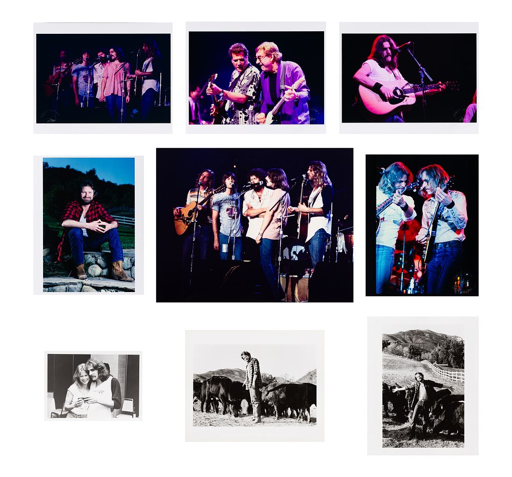 Lot 251: Robert Matheu (American, 1955-2018) The Eagles Photograph Assortment