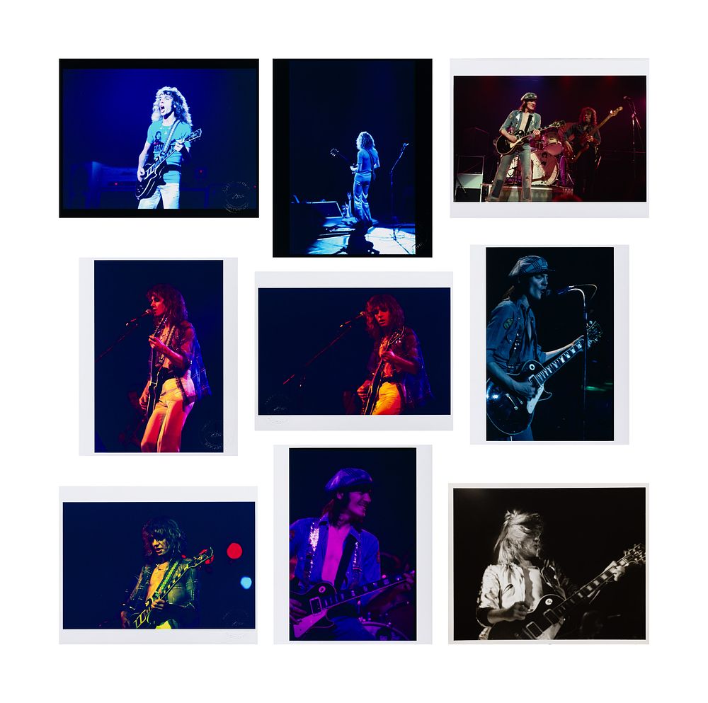 Lot 261: Robert Matheu (American, 1955-2018) Peter Frampton Photograph Assortment