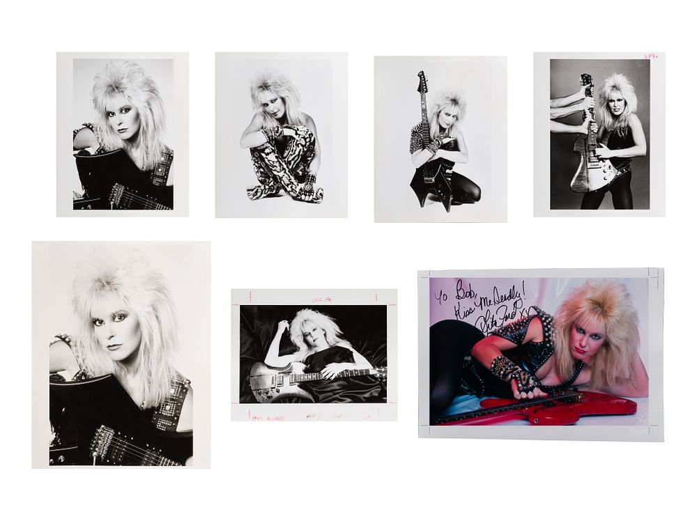 Lot 268: Robert Matheu (American, 1955-2018) Lita Ford Photograph Assortment