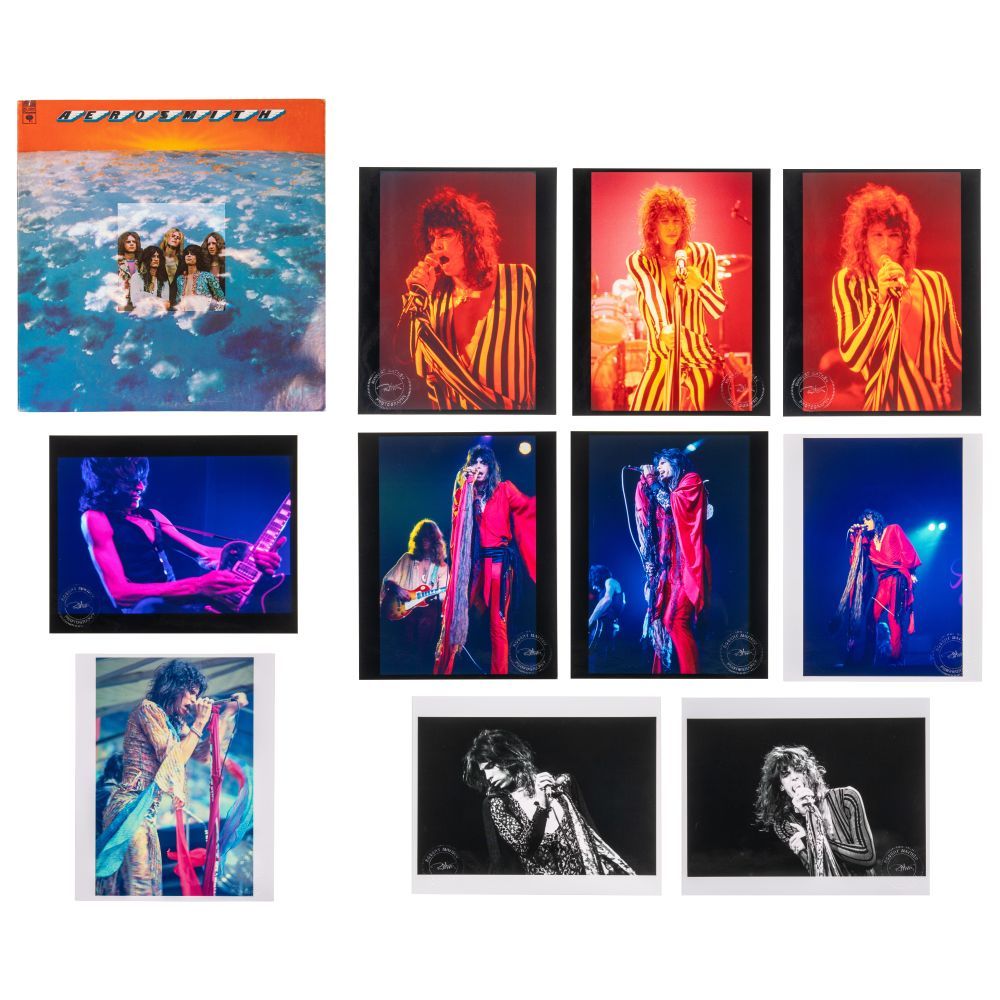 Lot 270: Robert Matheu (American, 1955-2018) Aerosmith Photograph Assortment