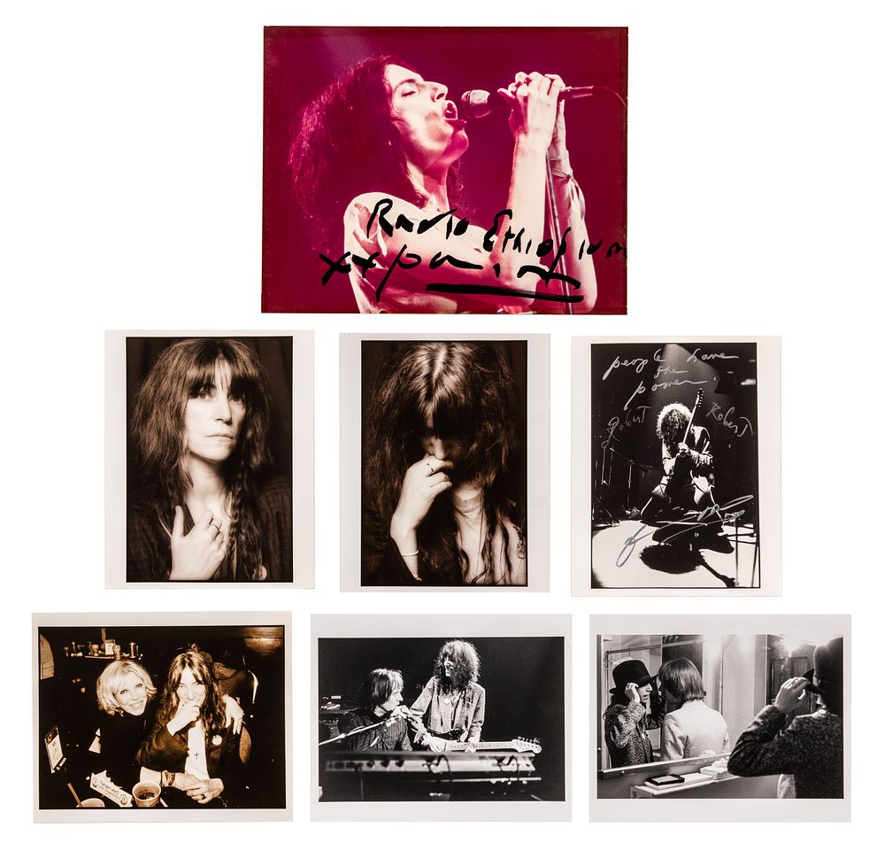 Lot 271: Robert Matheu (American, 1955-2018) Patti Smith Photograph Assortment
