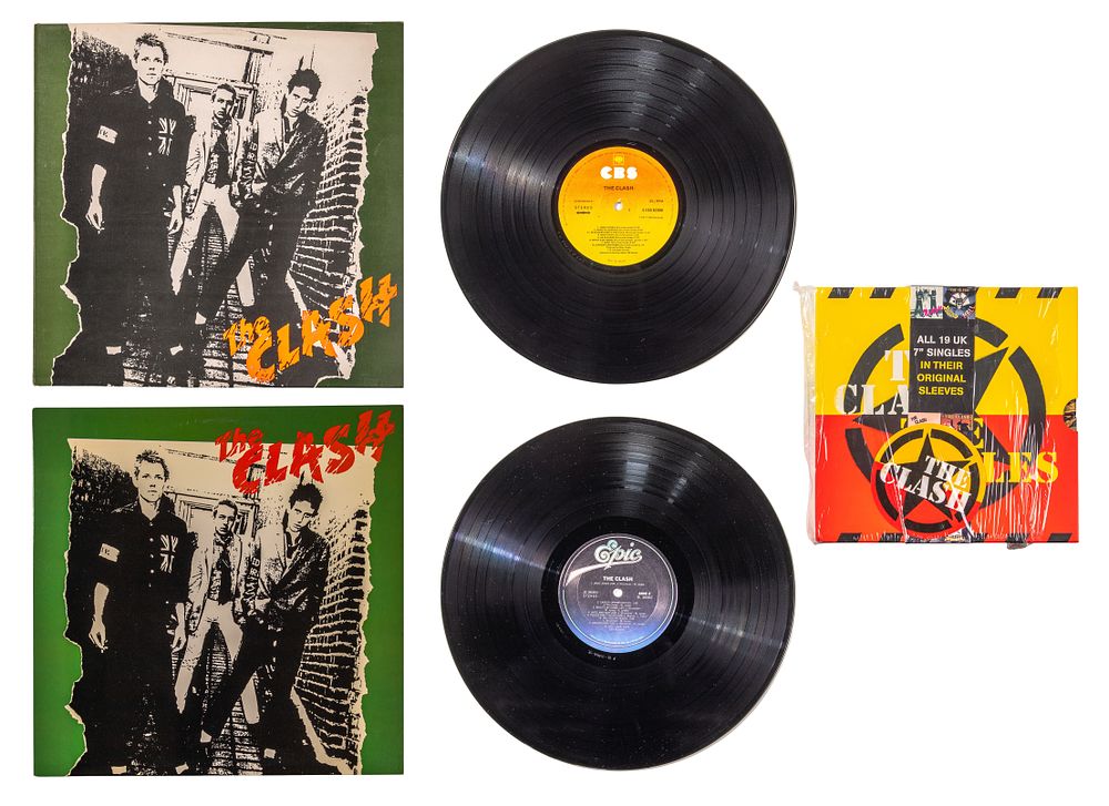 Lot 277: The Clash 7-inch Single and 12-inch LP Album Assortment