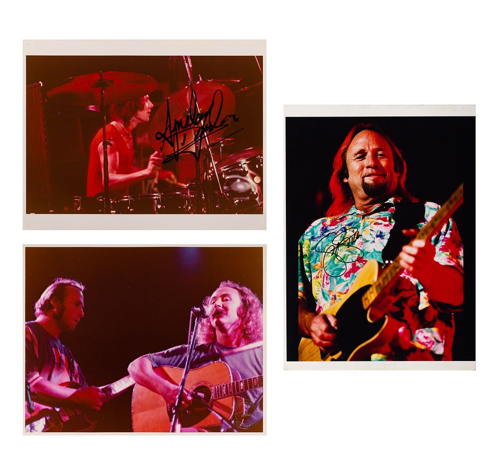 Lot 279: Robert Matheu (American, 1955-2018) David Crosby and Stephen Stills Photograph Assortment