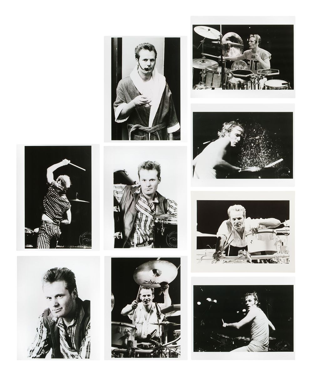 Lot 294: Robert Matheu (American, 1955-2018) Martin Chambers of The Pretenders Photograph Assortment