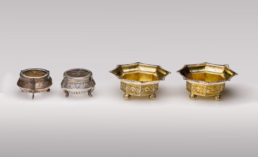 Lot 275: Russian Silver Salt Cellars