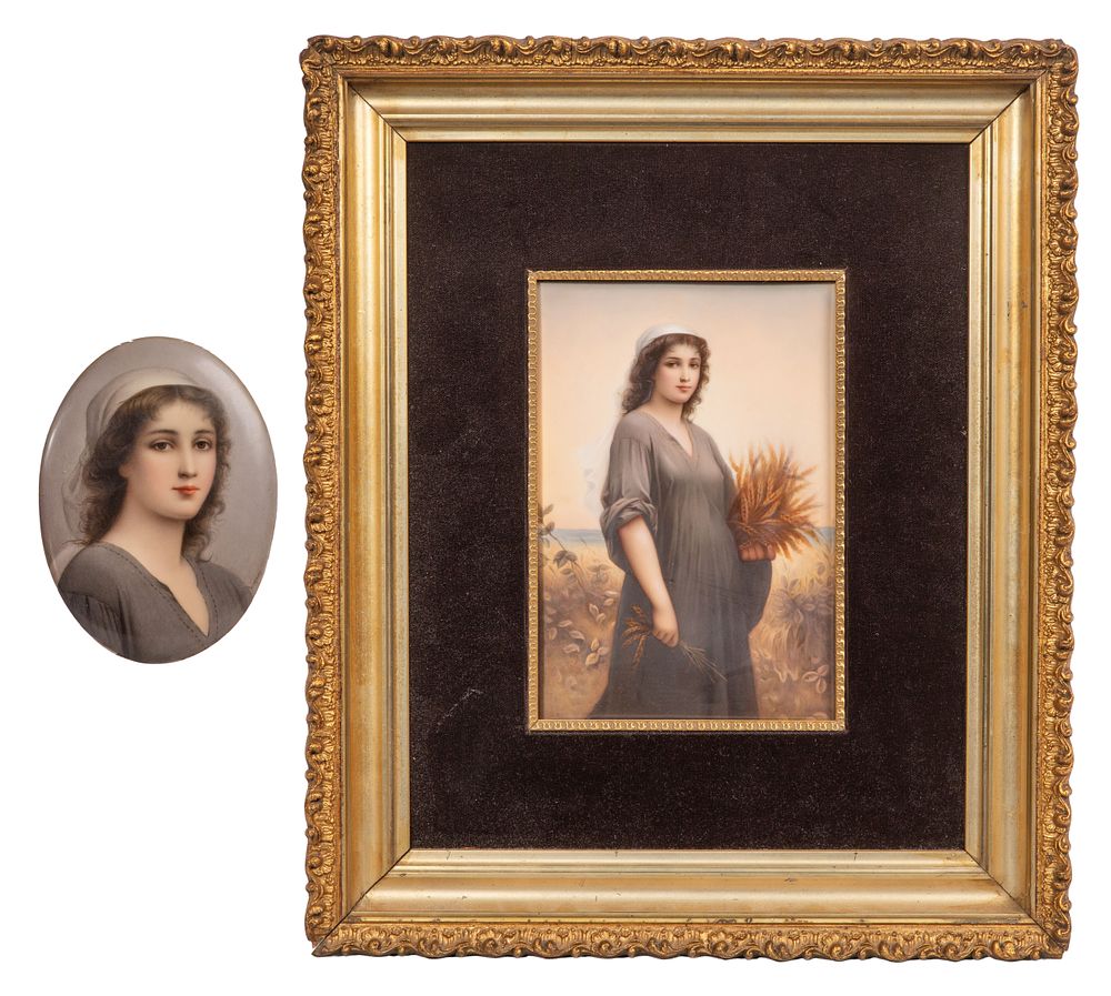 Lot 311: KPM Style Porcelain Plaques