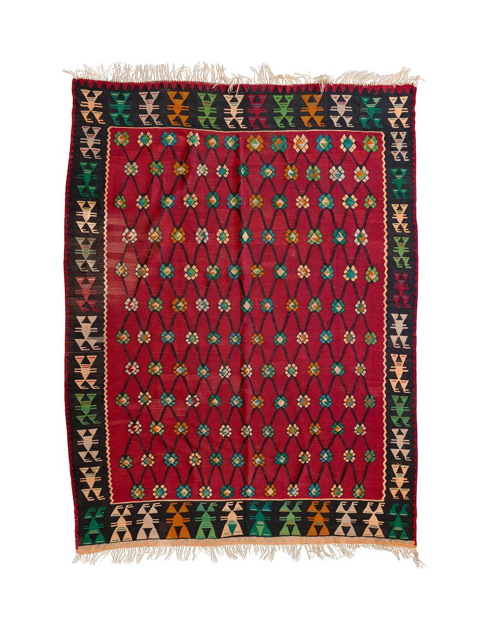 Lot 322: Moroccan Wool Kilim Rug