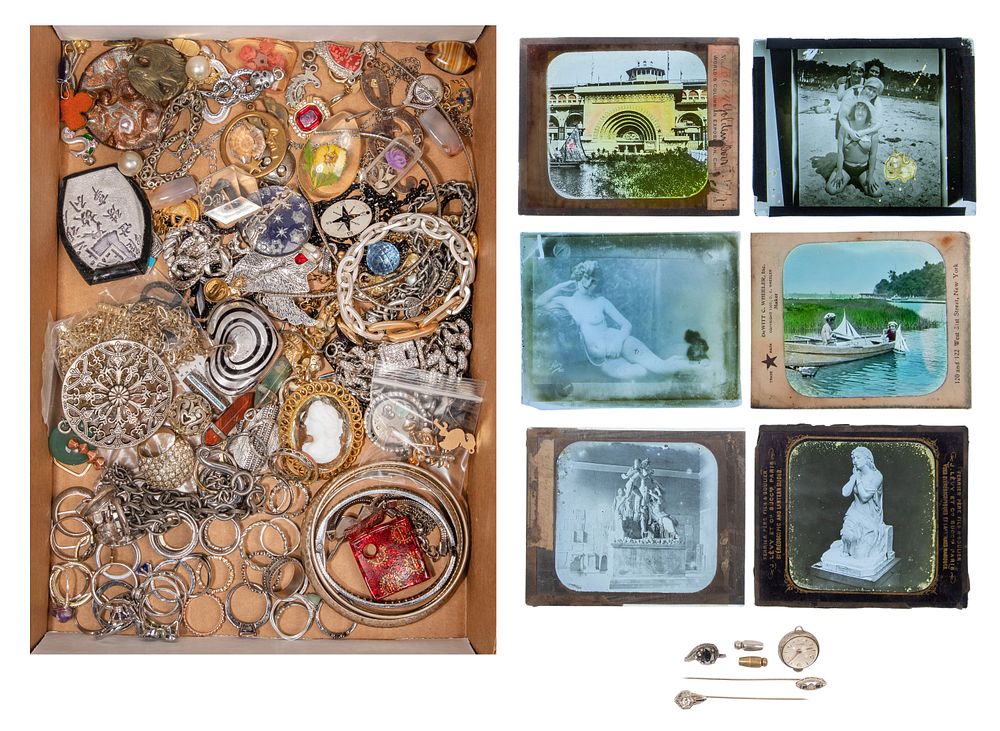 Lot 347: Gold, Silver and Costume Jewelry Assortment
