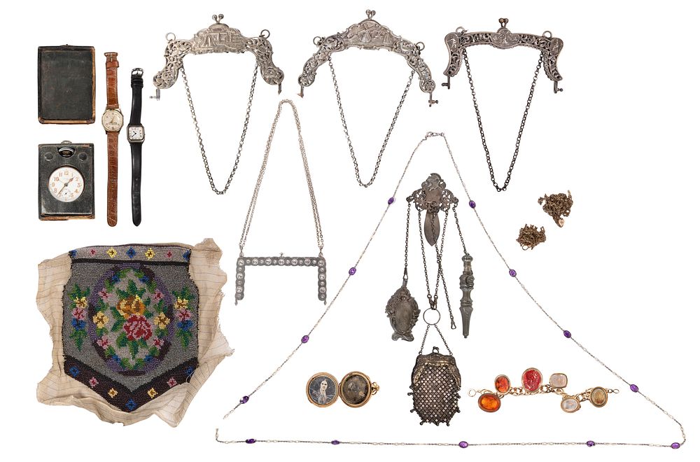 Lot 355: Chatelaine and Handbag Frame Assortment