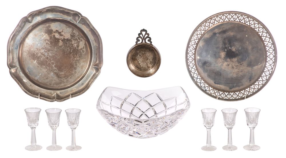 Lot 357: Tiffany & Co., Sterling Silver and Crystal Assortment