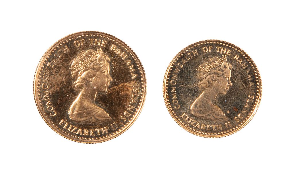 Lot 361: 1972 Bahama Islands Gold Coins