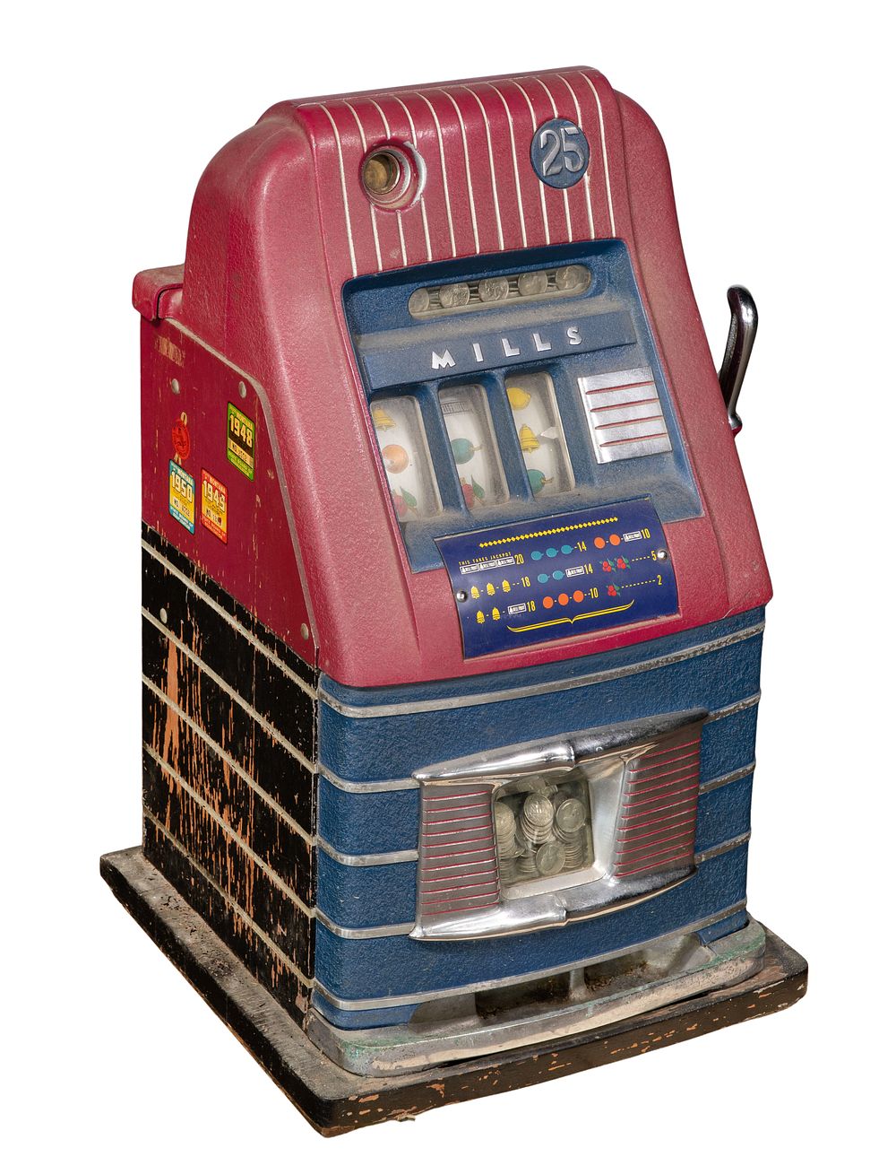 Lot 370: Mills 25c Jewel Bell Slot Machine