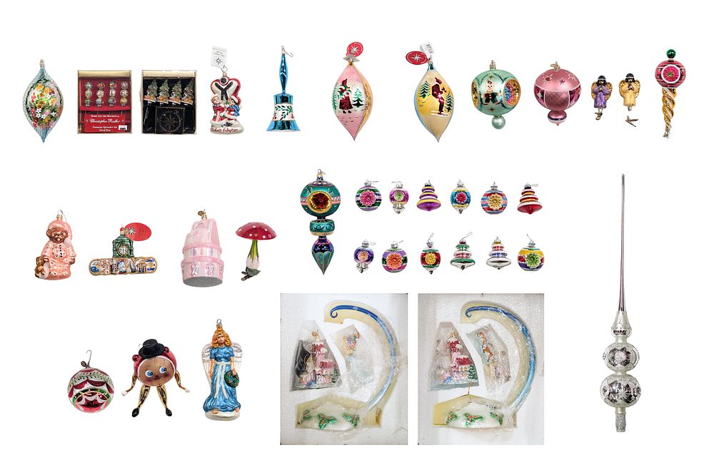 Lot 374: Christopher Radko Christmas Ornament Assortment