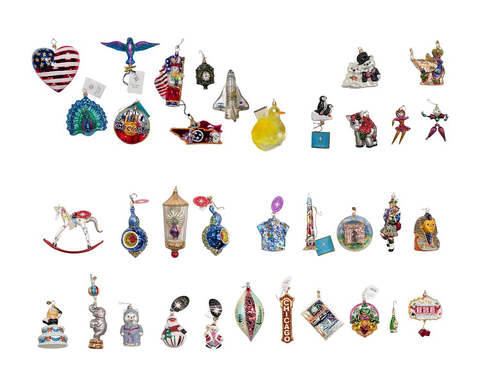 Lot 375: Christopher Radko Christmas Ornament Assortment