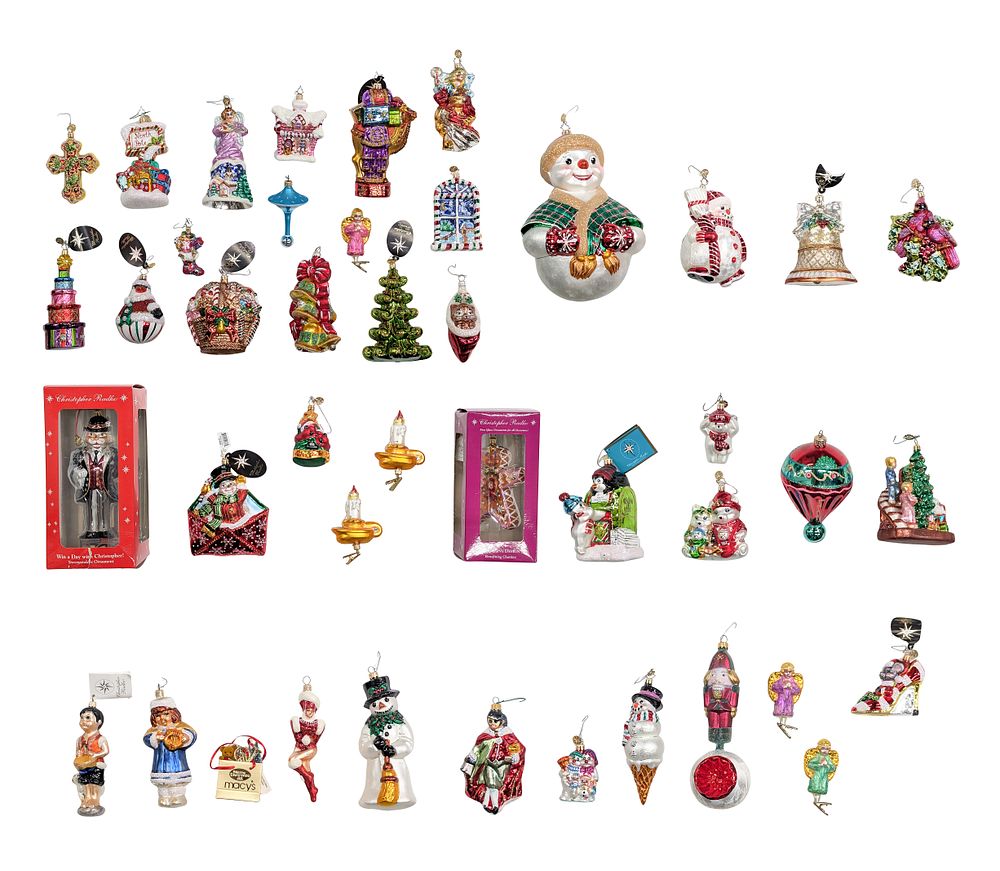 Lot 377: Christopher Radko Christmas Ornament Assortment