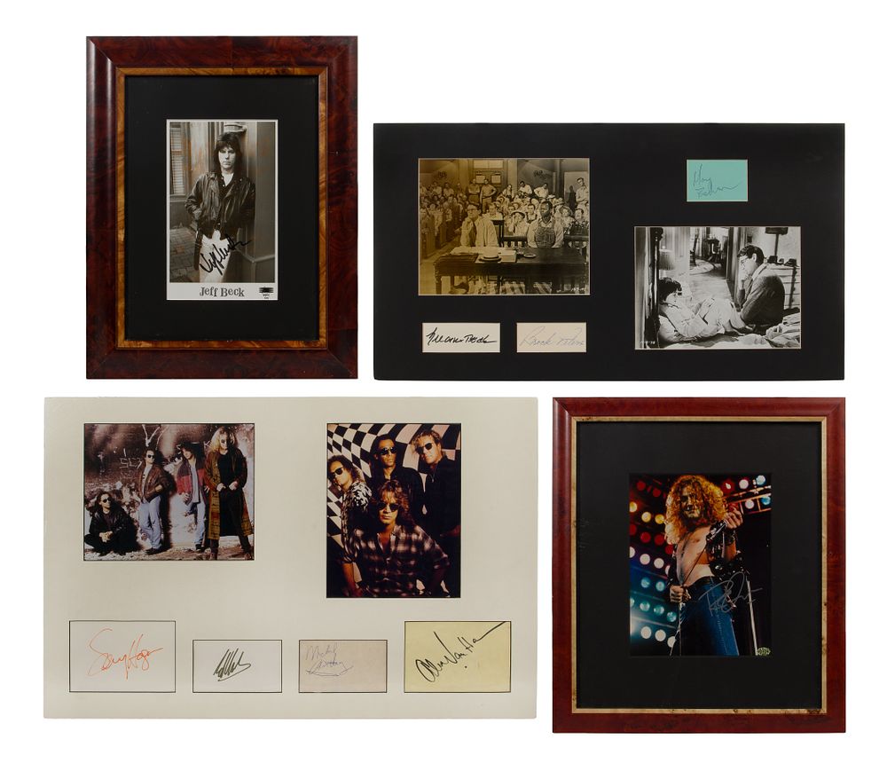 Lot 381: Autographed Movie and Music Memorabilia Assortment