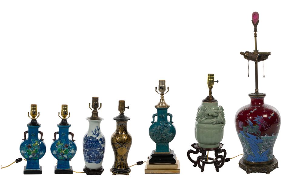 Lot 393: Asian Lamp Assortment