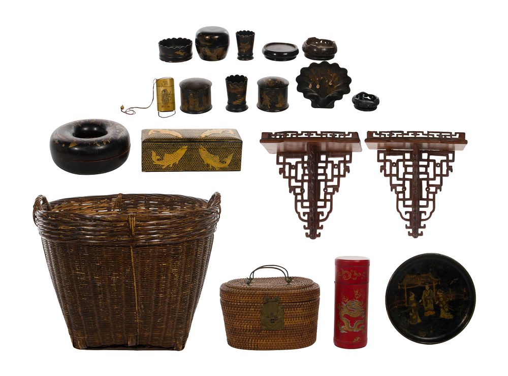 Lot 394: Asian Decorative Object Assortment