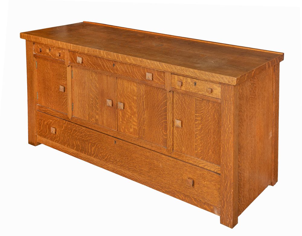 Lot 406: Stickley Style Mission Oak Buffet